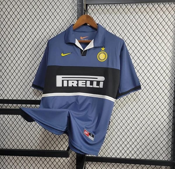 Retro 98/99 Inter Milan Third Blue Jersey - Image 8