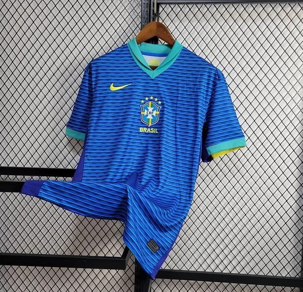 2024 Brazil Away Blue Jersey - Image 8