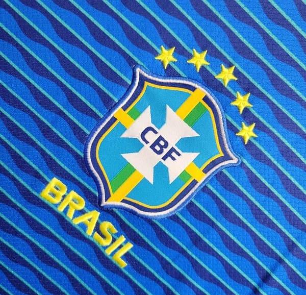 2024 Brazil Away Blue Jersey - Image 9