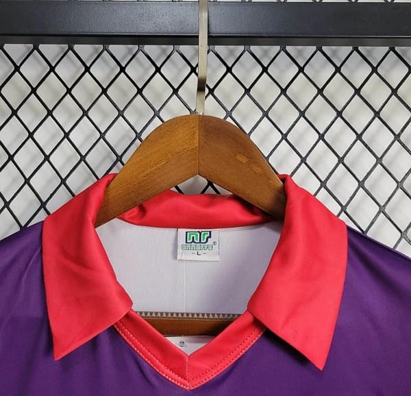 Retro 84/85 ACF Fiorentina Home Jersey - Image 5