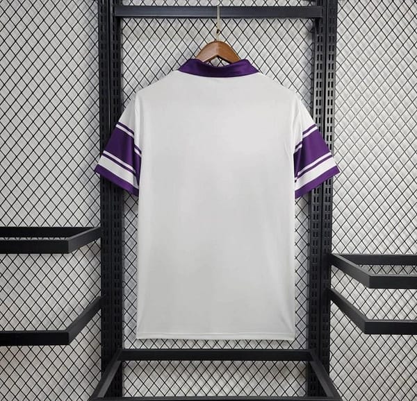 Retro 84/85 ACF Fiorentina Away White Jersey - Image 8