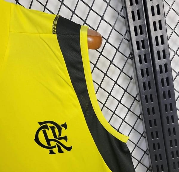 24/25 Flamengo Yellow Vest Training Jersey - Image 8