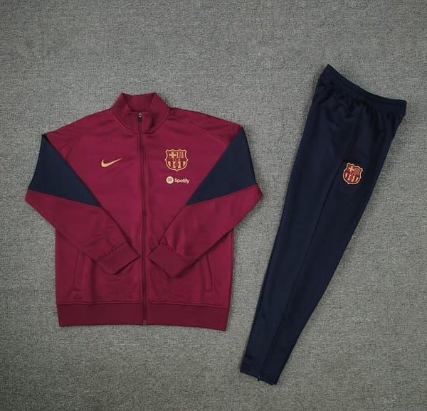 24/25 Barcelona Wine Full Zipper Jacket +Long Pants - Image 3