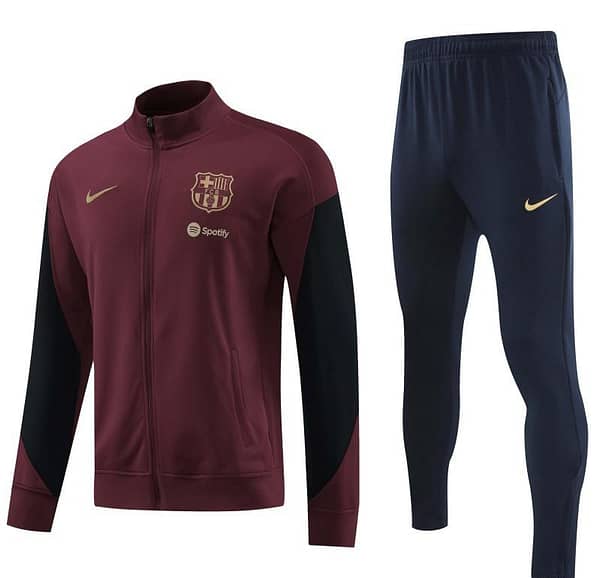 24/25 Barcelona Wine Full Zipper Jacket +Long Pants - Image 5