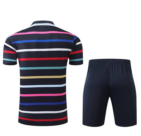 2024 France Navy Stripe Short Sleeve Jersey+Shorts - Image 7
