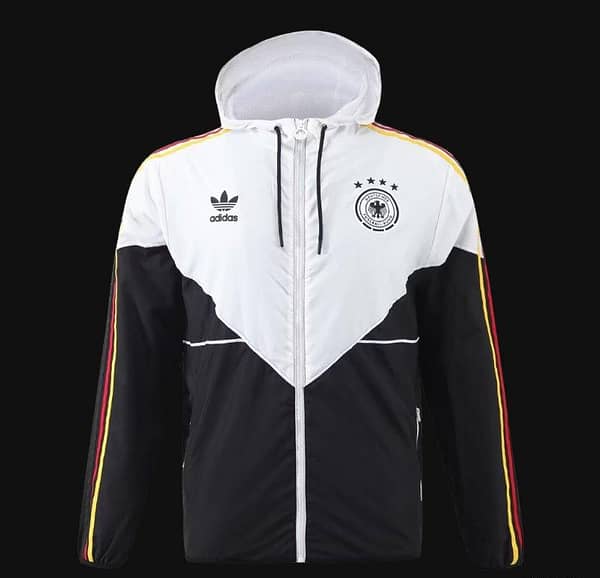 2024 Germany White/Black Windbreaker