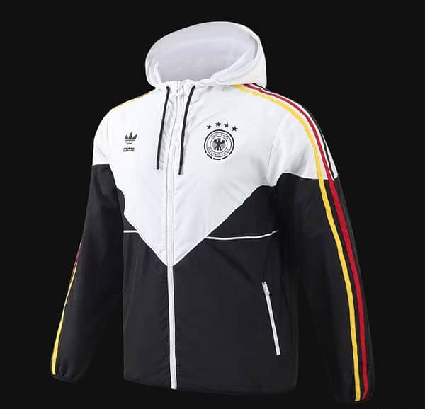 2024 Germany White/Black Windbreaker - Image 11