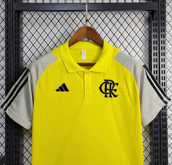 24/25 Flamengo Yellow Polo Jersey - Image 5