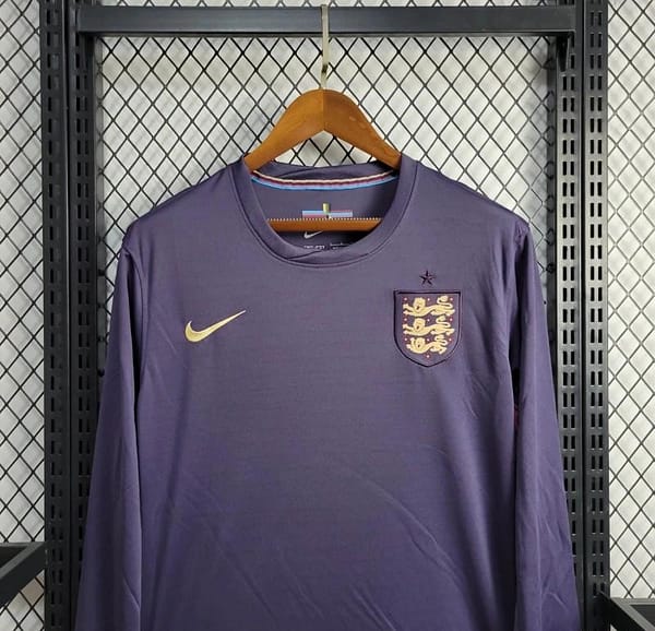 2024 England Away Navy Long Sleeve Jersey - Image 5