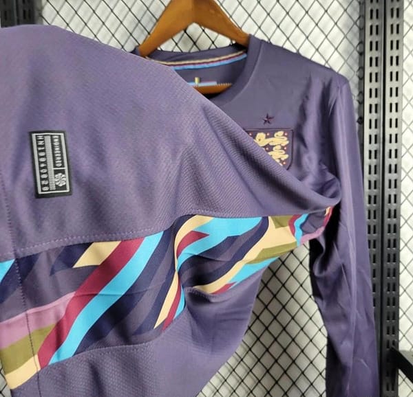 2024 England Away Navy Long Sleeve Jersey - Image 6