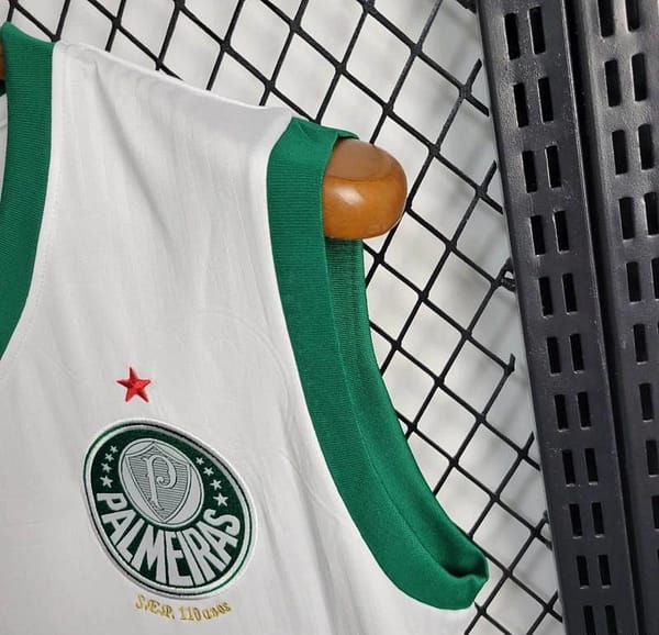 24/25 Palmeiras Away White Vest Jersey - Image 9