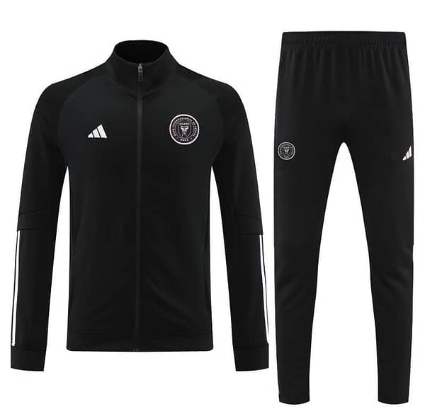 23/24 Inter Miami Black  Full Zipper Hoodie Jacket+Pants - Image 2