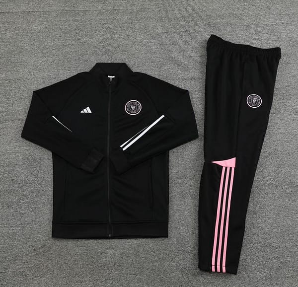 23/24 Inter Miami Black  Full Zipper Hoodie Jacket+Pants - Image 8