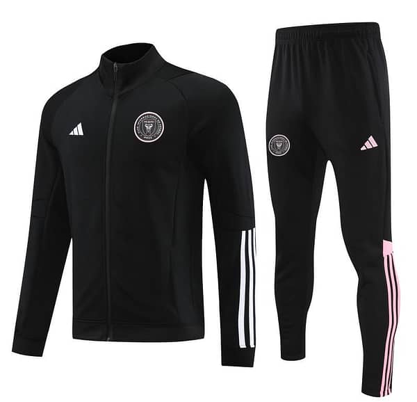 23/24 Inter Miami Black  Full Zipper Hoodie Jacket+Pants - Image 10