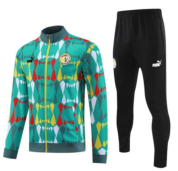 2024 Senegal Green Full Zipper Hoodie Jacket+Pants - Image 9
