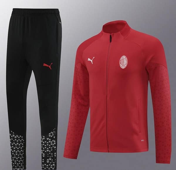 23/24 AC Milan Full Zipper Jacket+Pants - Image 11