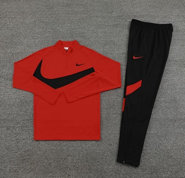 2024 Nike Red/Black Half Zipper Jacket+Pants - Image 5