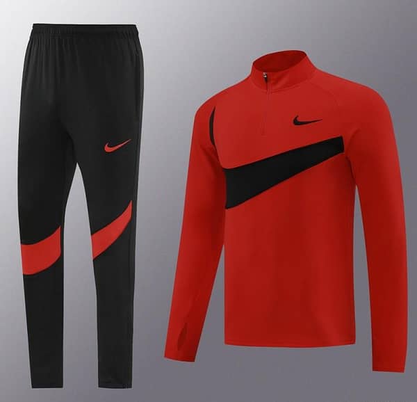 2024 Nike Red/Black Half Zipper Jacket+Pants - Image 14