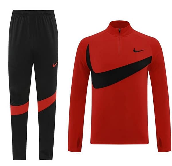 2024 Nike Red/Black Half Zipper Jacket+Pants - Image 16