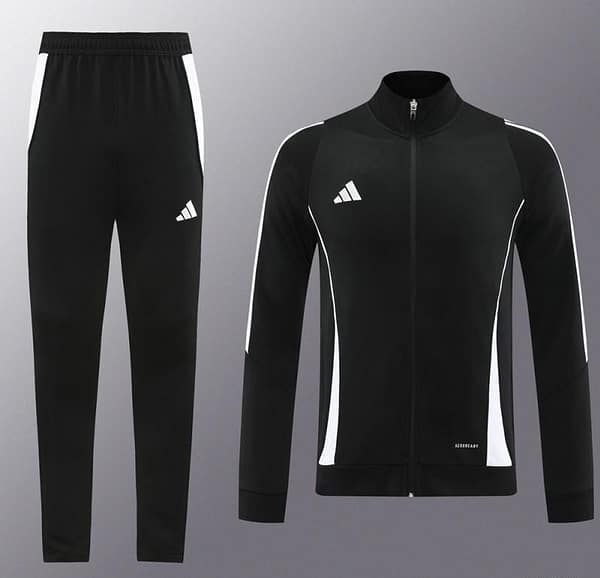 2024 Adidas Black/White Full Zipper Jacket+Pants - Image 17