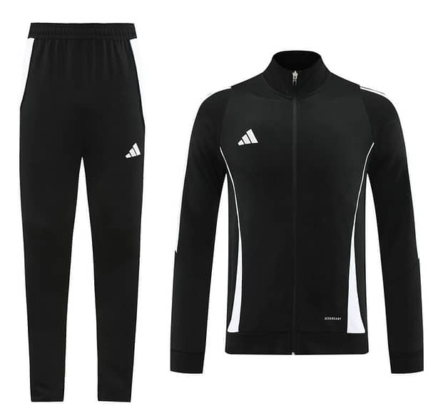 2024 Adidas Black/White Full Zipper Jacket+Pants - Image 18