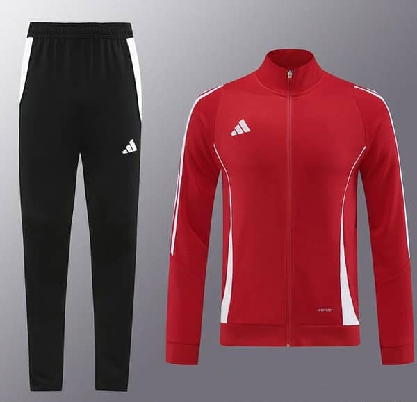 2024 Adidas Red/White Full Zipper Jacket+Pants - Image 17