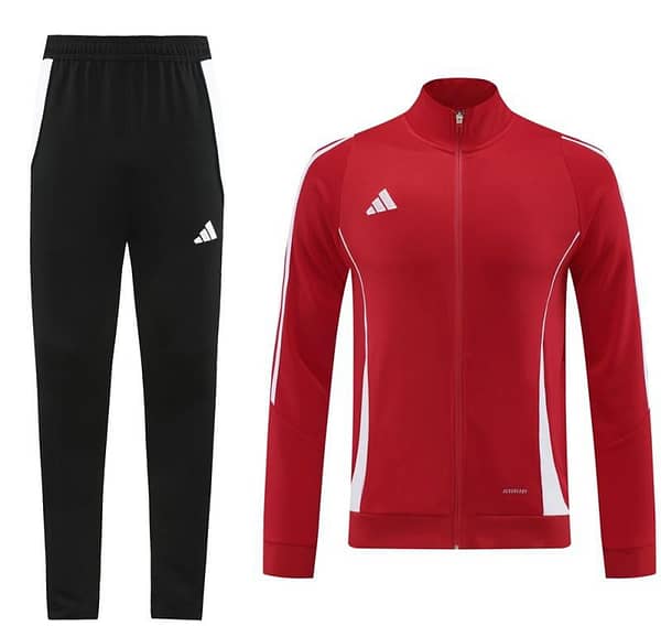 2024 Adidas Red/White Full Zipper Jacket+Pants - Image 18