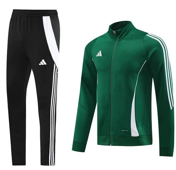 2024 Adidas Green/White Full Zipper Jacket+Pants