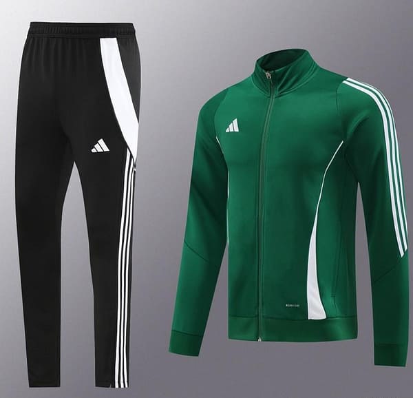 2024 Adidas Green/White Full Zipper Jacket+Pants - Image 15
