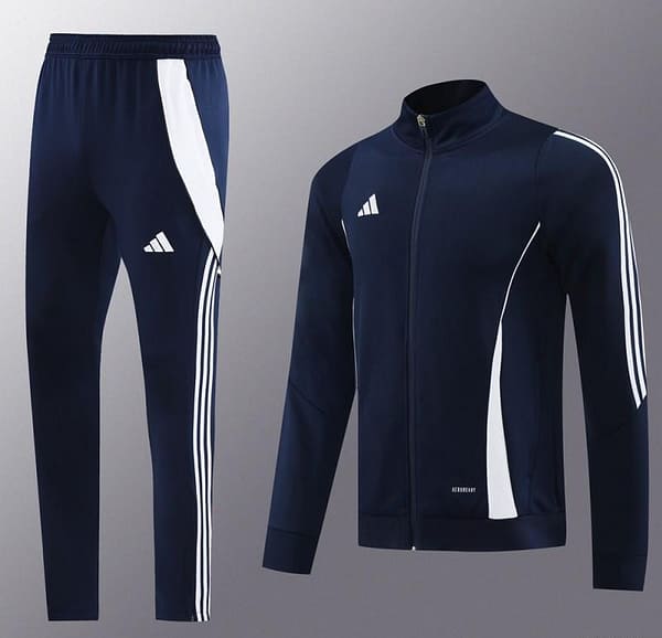 2024 Adidas Navy/White Full Zipper Jacket+Pants - Image 16