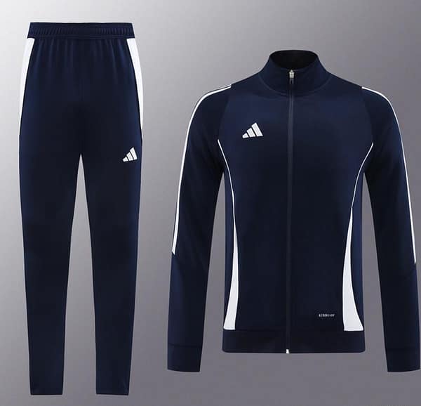 2024 Adidas Navy/White Full Zipper Jacket+Pants - Image 17