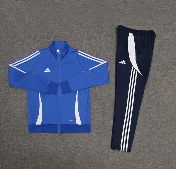 2024 Adidas Blue Half Zipper Jacket+Pants - Image 11