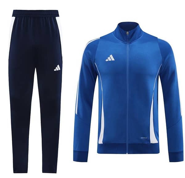 2024 Adidas Blue Half Zipper Jacket+Pants - Image 16