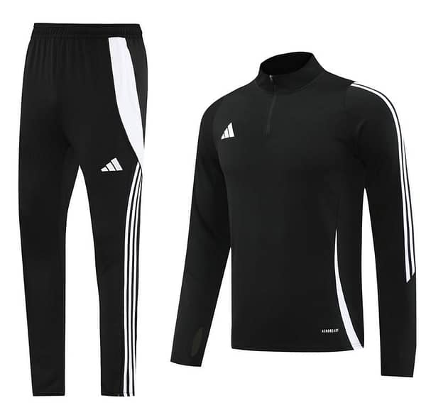 2024 Adidas Black Half Zipper Jacket+Pants