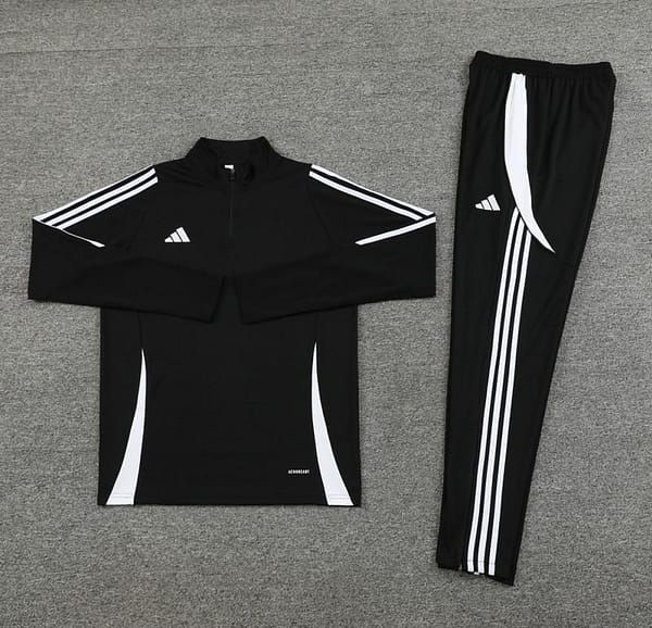 2024 Adidas Black Half Zipper Jacket+Pants - Image 8
