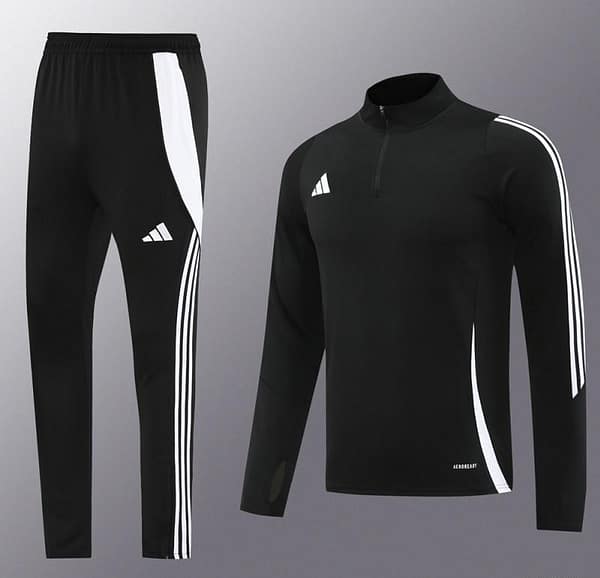 2024 Adidas Black Half Zipper Jacket+Pants - Image 16