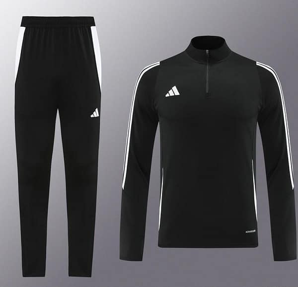 2024 Adidas Black Half Zipper Jacket+Pants - Image 17