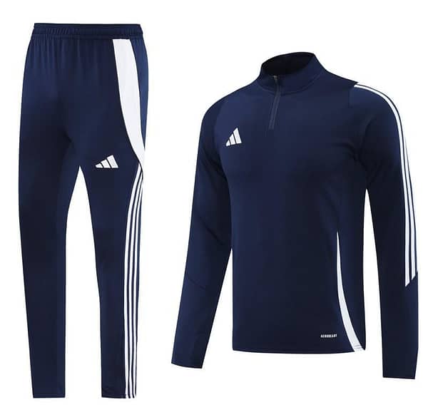 2024 Adidas Navy Half Zipper Jacket+Pants