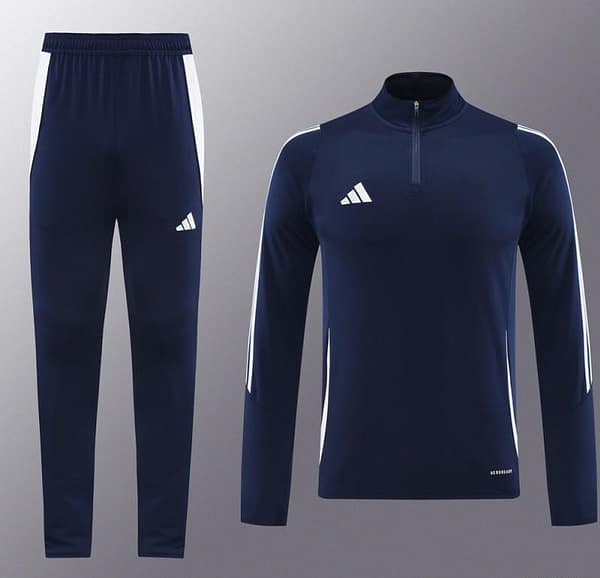 2024 Adidas Navy Half Zipper Jacket+Pants - Image 17