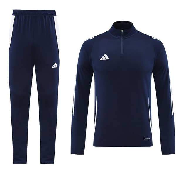 2024 Adidas Navy Half Zipper Jacket+Pants - Image 18