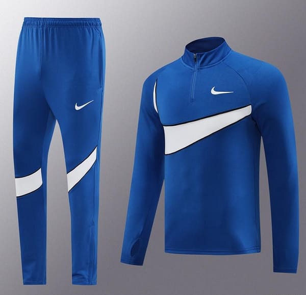2024 Nike Blue/White Half Zipper Jacket+Pants - Image 19
