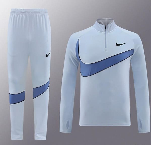 2024 Nike Light Blue Half Zipper Jacket+Pants - Image 18