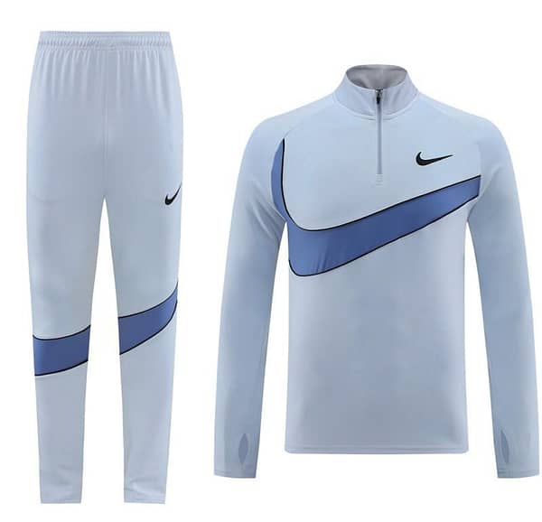 2024 Nike Light Blue Half Zipper Jacket+Pants - Image 19