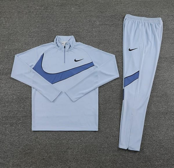 2024 Nike Light Blue Half Zipper Jacket+Pants - Image 20