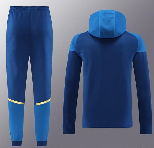23/24 Olympique Marseille Blue Full Zipper Hoodie Jacket+Pants - Image 5