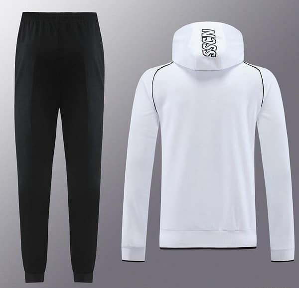 23/24 Napoli White Full Zipper Hoodie Jacket+Pants - Image 5