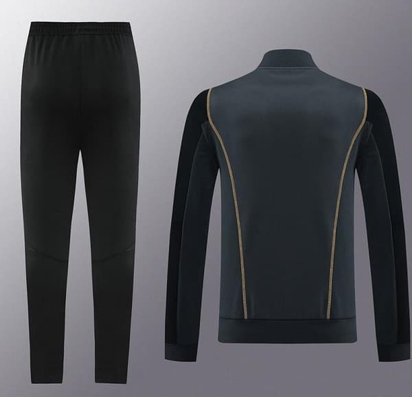 23/24 Real Madrid Grey/Black Full Zipper Jacket+Pants - Image 14