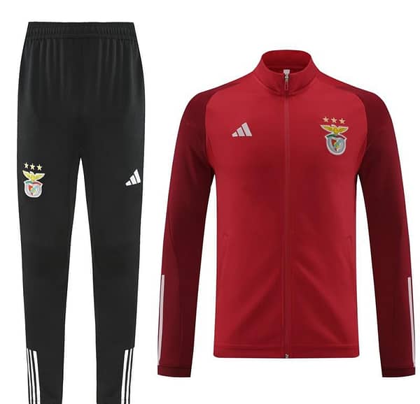23/24 Benfica Red Full Zipper Jacket+Pants - Image 20