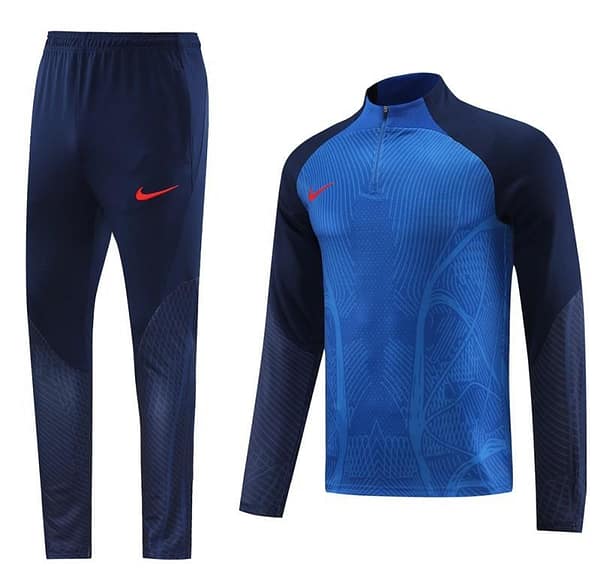 2024 Nike Blue/Navy Half Zipper Jacket+Pants