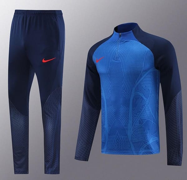 2024 Nike Blue/Navy Half Zipper Jacket+Pants - Image 12